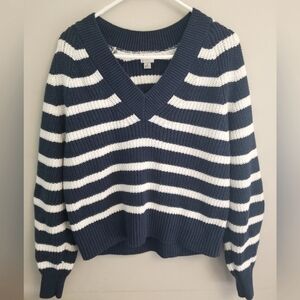 Striped knit sweater